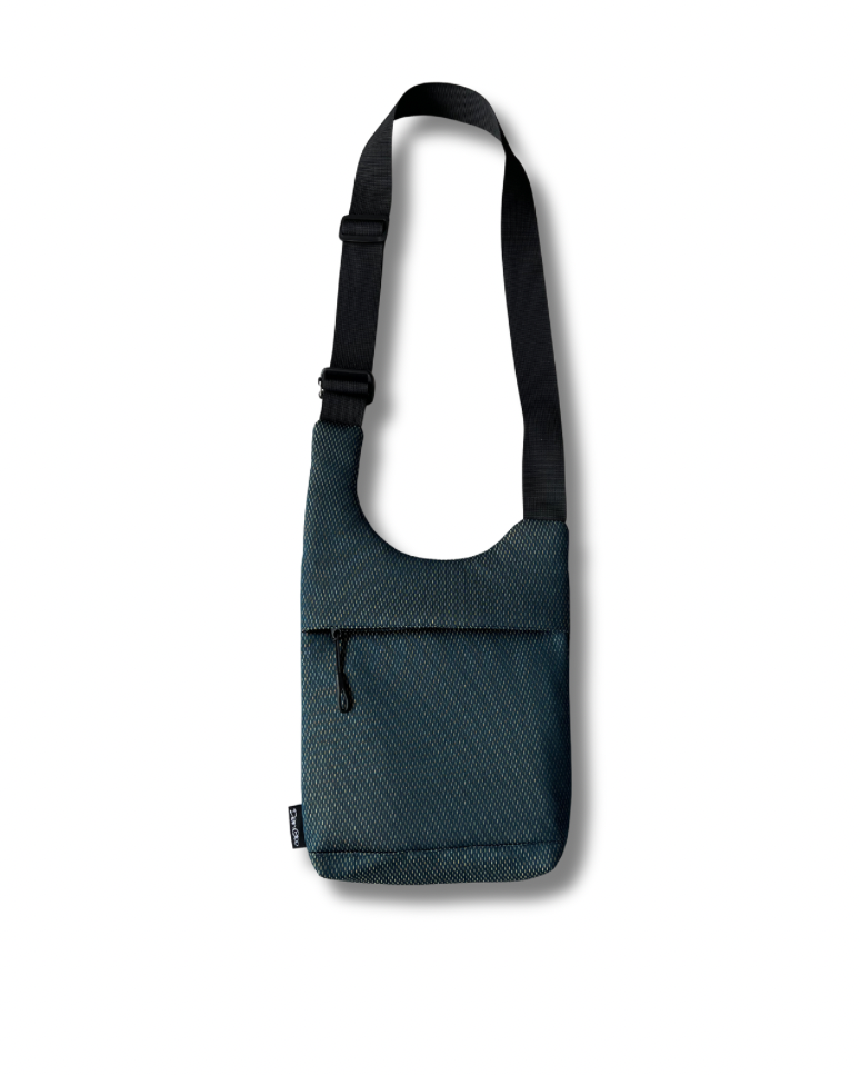 Dual Mesh Pouch - Navy/Yellow